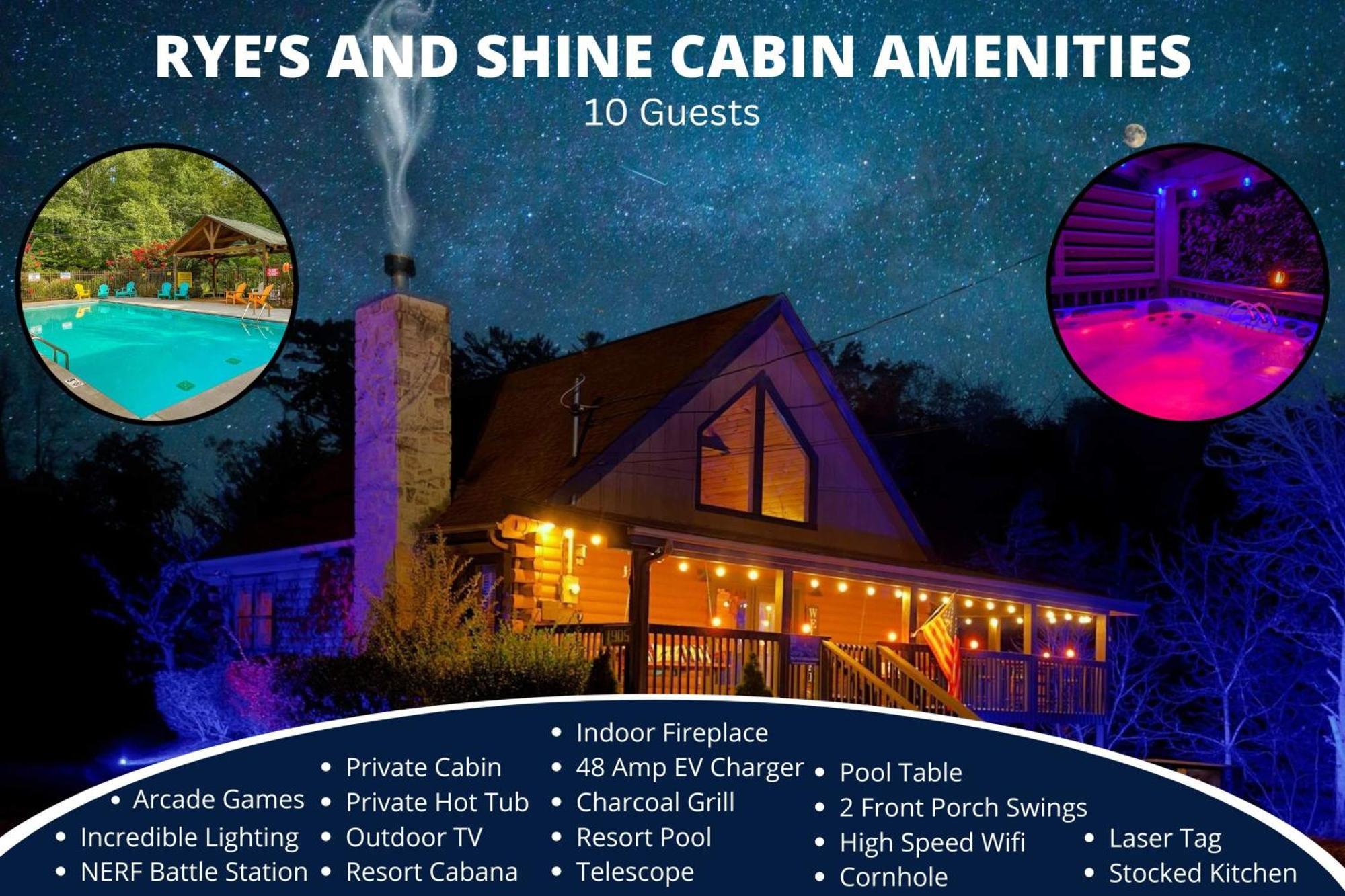 Ryes And Shine Bootlegger'S Cabin! Hot Tub* Pool* Arcade* Billiards *Ev * Pet Friendly Sevierville Eksteriør billede